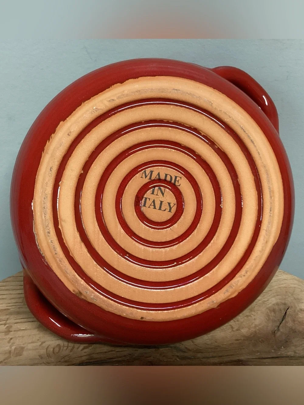 🔴 Vintage - De Silva - Made In Italy - Terracotta Red Casserole Dish - Beautiful